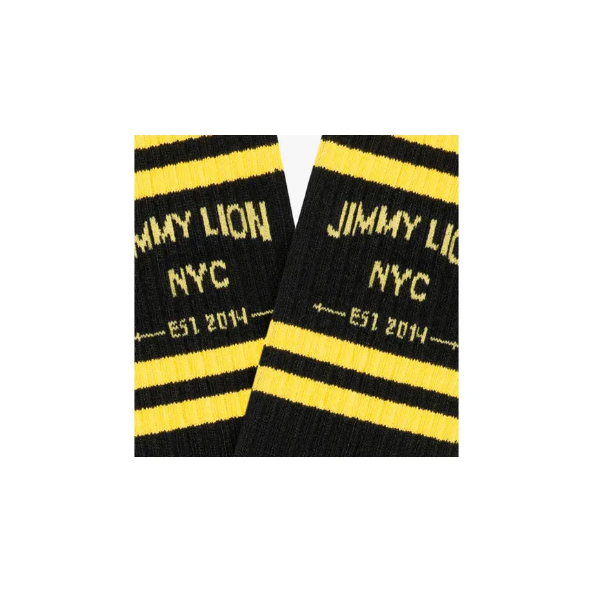Calcetines Jimmy Lion Athletic NYC Unisex Negro 