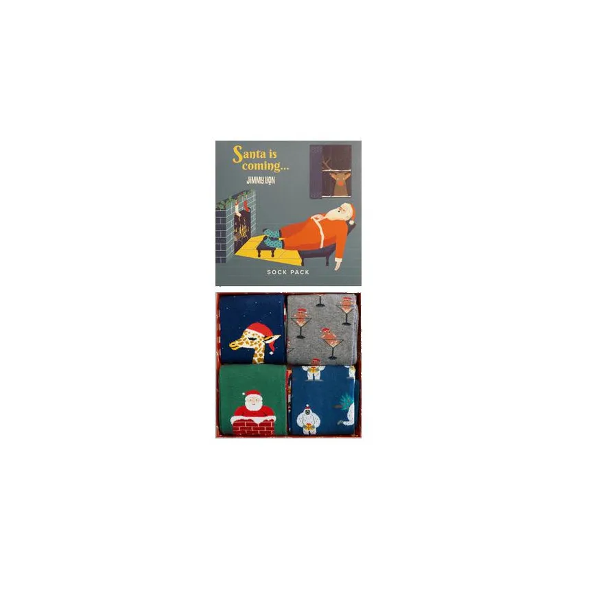 Calcetines Jimmy Lion Santa Is Coming Pack Unisex