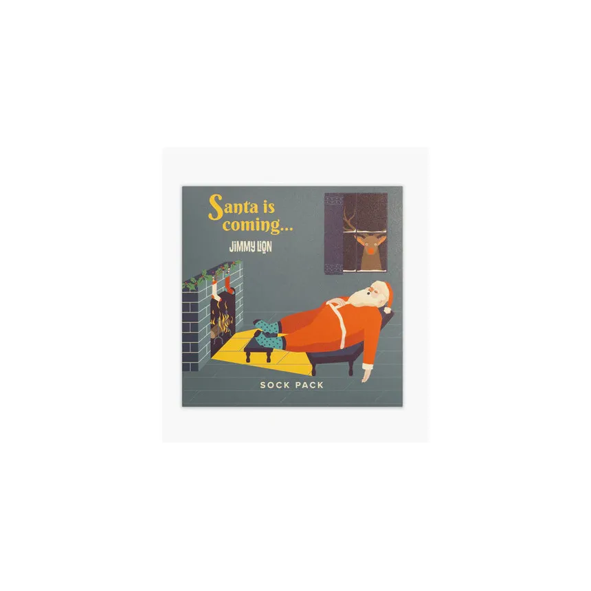 Calcetines Jimmy Lion Santa Is Coming Pack Unisex