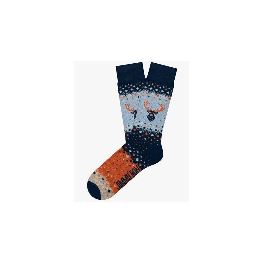 Calcetines Jimmy Lion Winter Deer Unisex Azul 