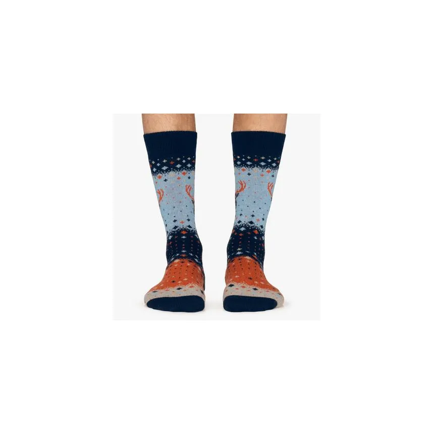 Calcetines Jimmy Lion Winter Deer Unisex Azul 
