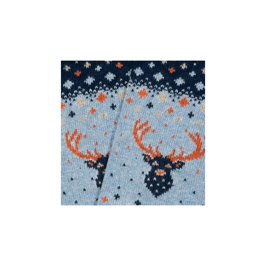Calcetines Jimmy Lion Winter Deer Unisex Azul 
