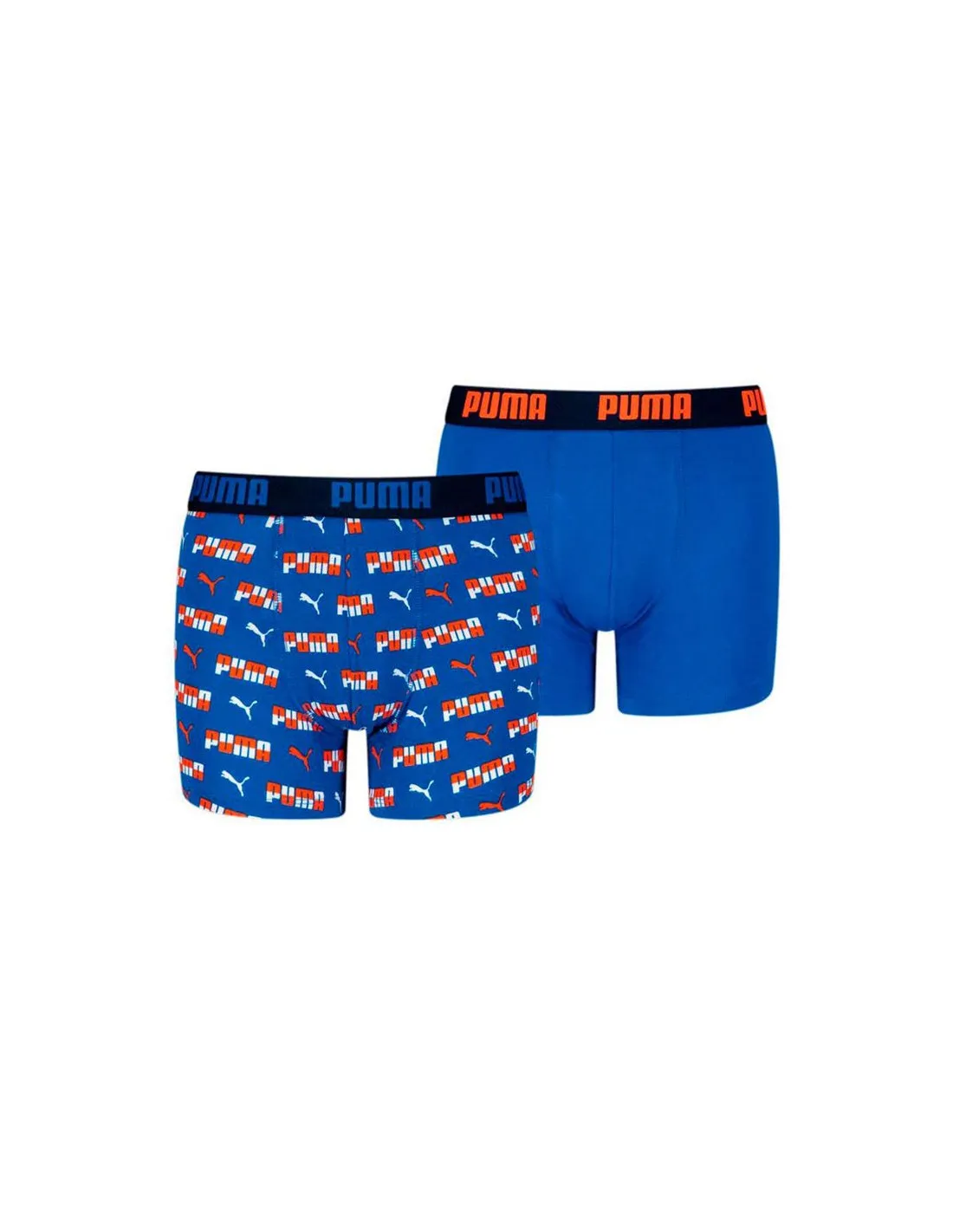 Calzoncillos Puma Printed 2P Infantil Azul combo