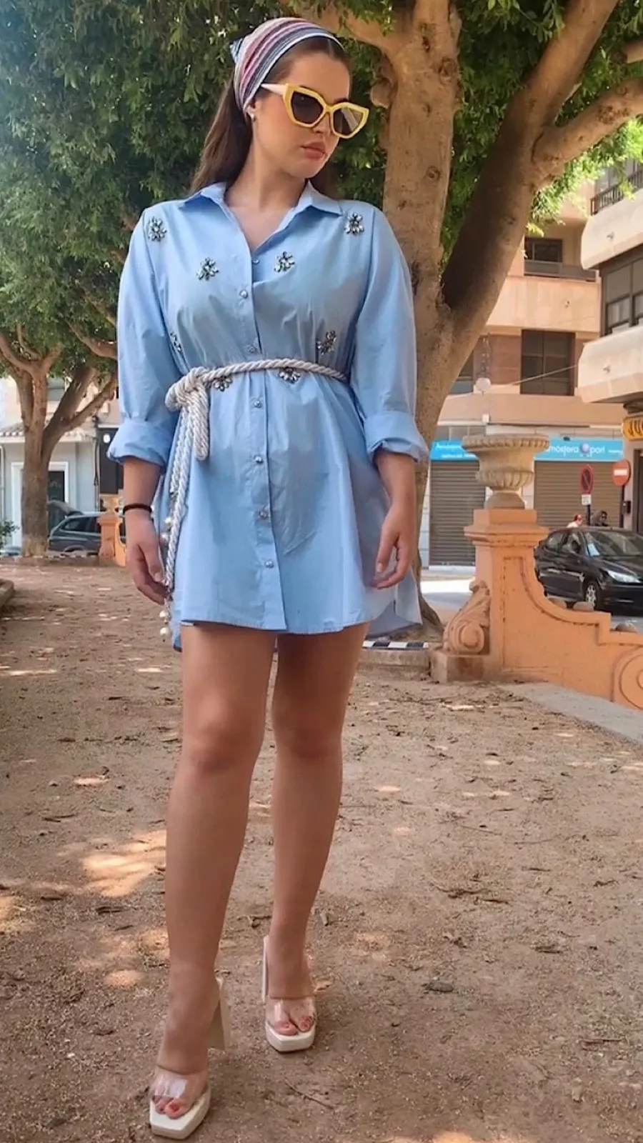 Camisa Azul Joya Luxury