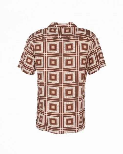 Camisa de manga corta OAS Brown Yard Marrón
