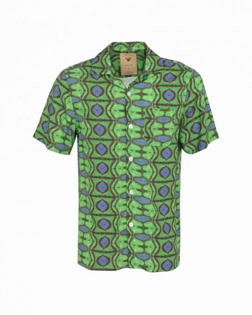 Camisa de manga corta OAS Emerald Blues Verde