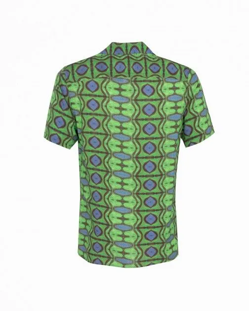Camisa de manga corta OAS Emerald Blues Verde