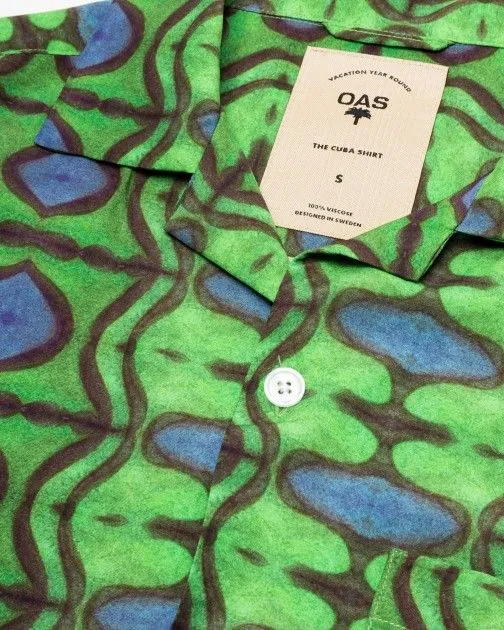 Camisa de manga corta OAS Emerald Blues Verde