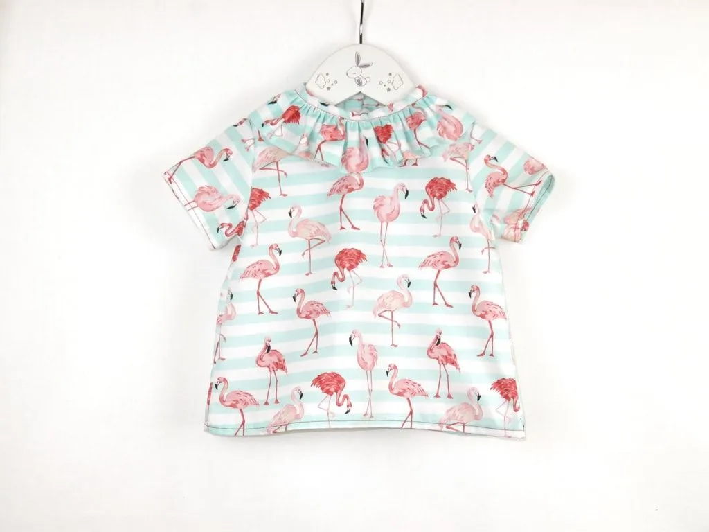 Camisa flamencos mint