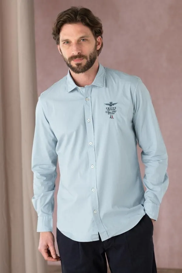 Camisa Hombre Aeronautica Militare Ca1248Ct3288 21286 Glacier Blue