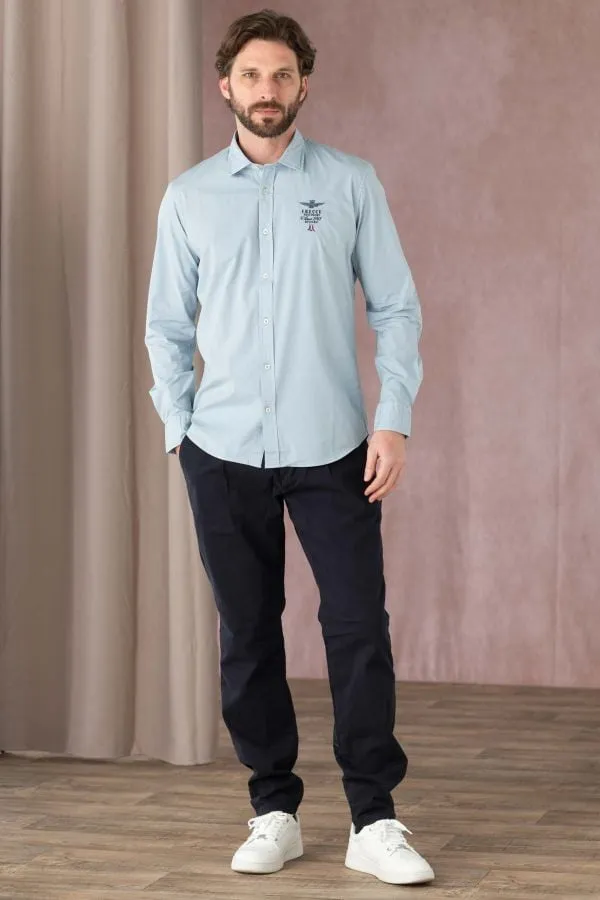 Camisa Hombre Aeronautica Militare Ca1248Ct3288 21286 Glacier Blue