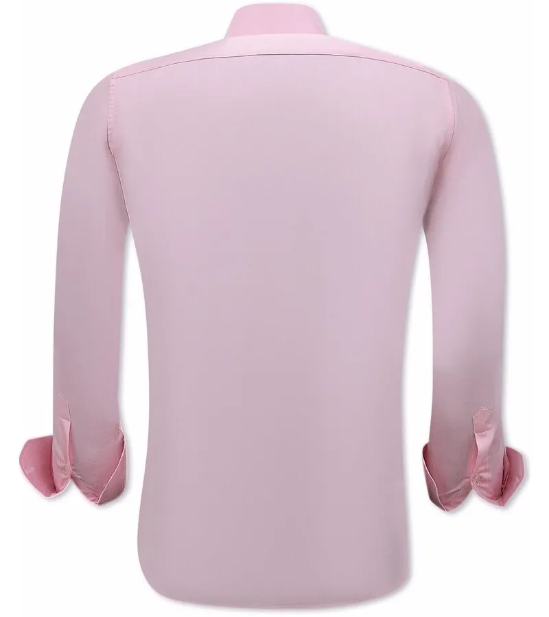 CAMISA NEAT SATIN PARA HOMBRE SLIM FIT  ROSA