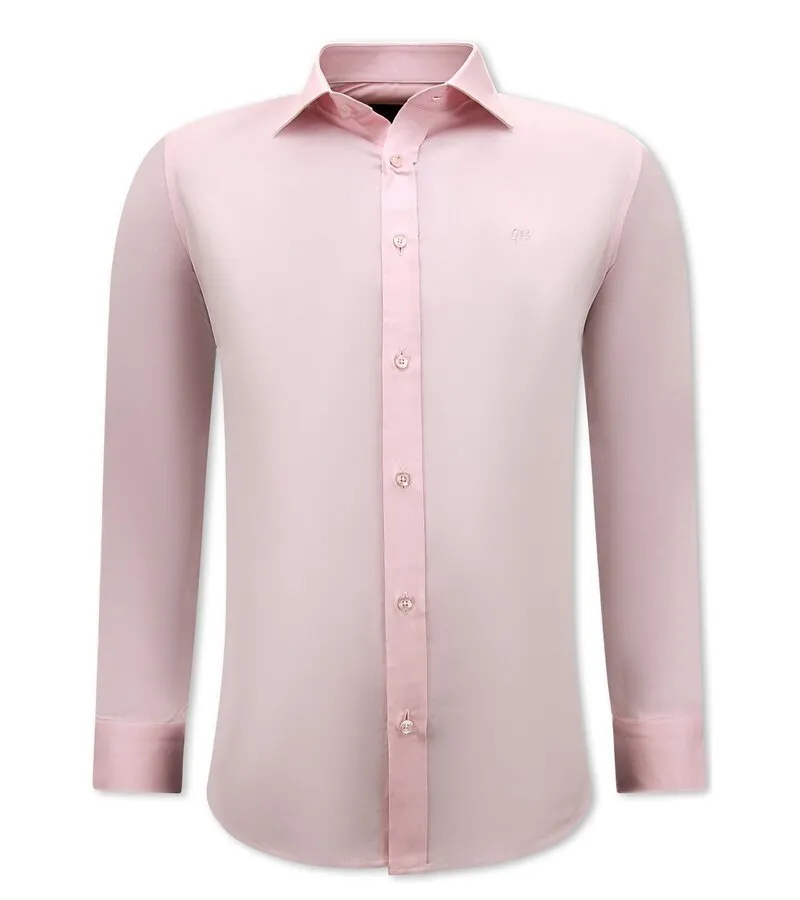 CAMISA NEAT SATIN PARA HOMBRE SLIM FIT  ROSA