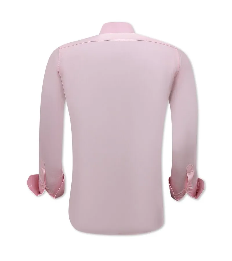 CAMISA NEAT SATIN PARA HOMBRE SLIM FIT  ROSA