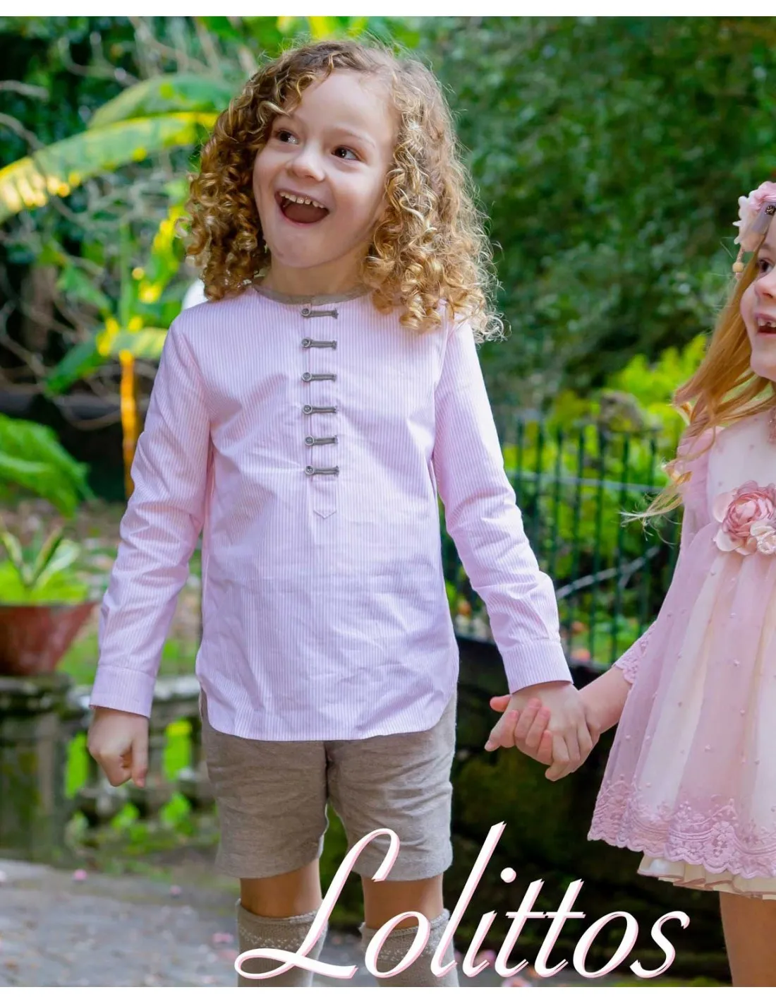 Camisa Niño Manga Larga Colección Venecia Lolittos Moda Infantil