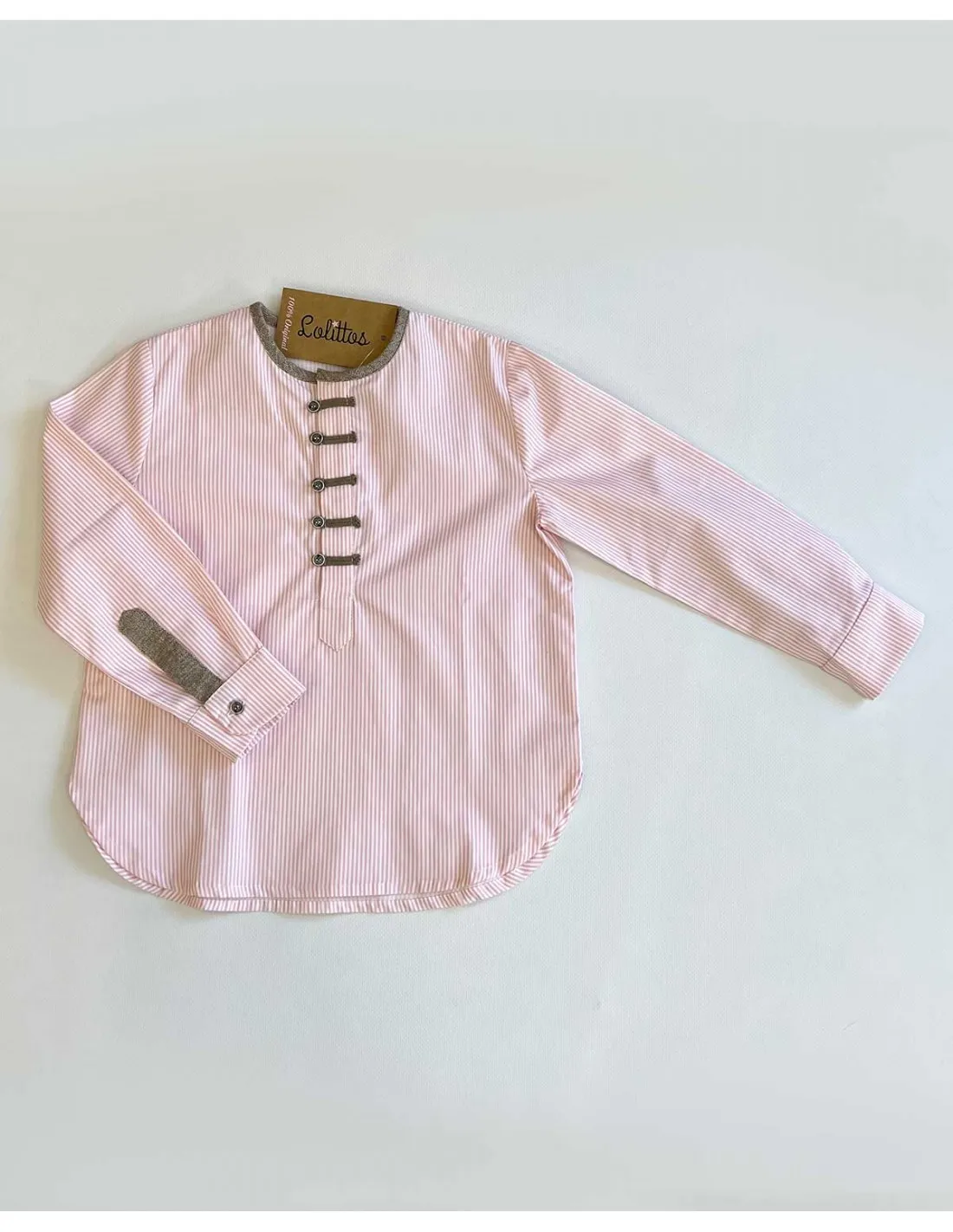 Camisa Niño Manga Larga Colección Venecia Lolittos Moda Infantil