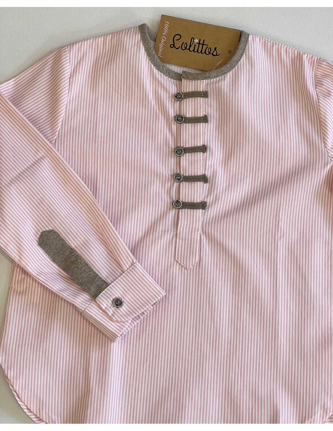 Camisa Niño Manga Larga Colección Venecia Lolittos Moda Infantil