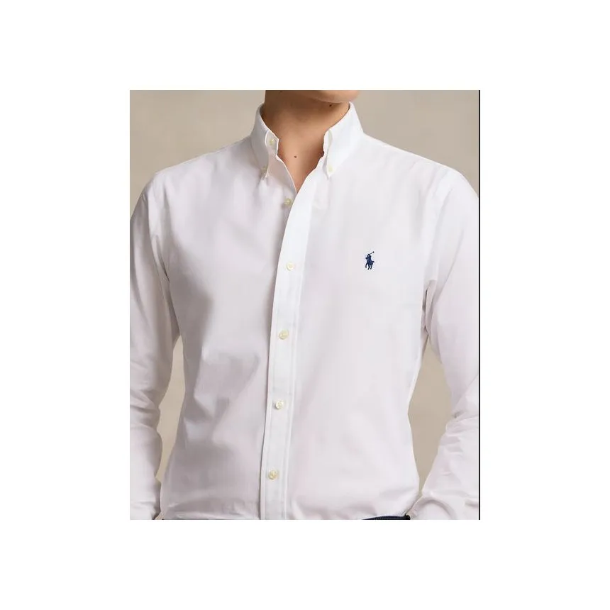 Camisa Polo Ralph Lauren Popelin Elástica Para Hom