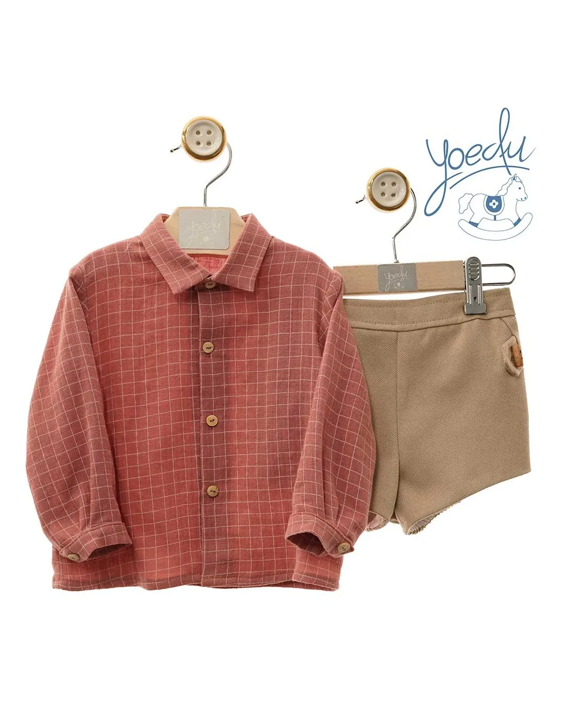 Camisa y Bombacho Bebé Niño Yoedu Familia Daisy