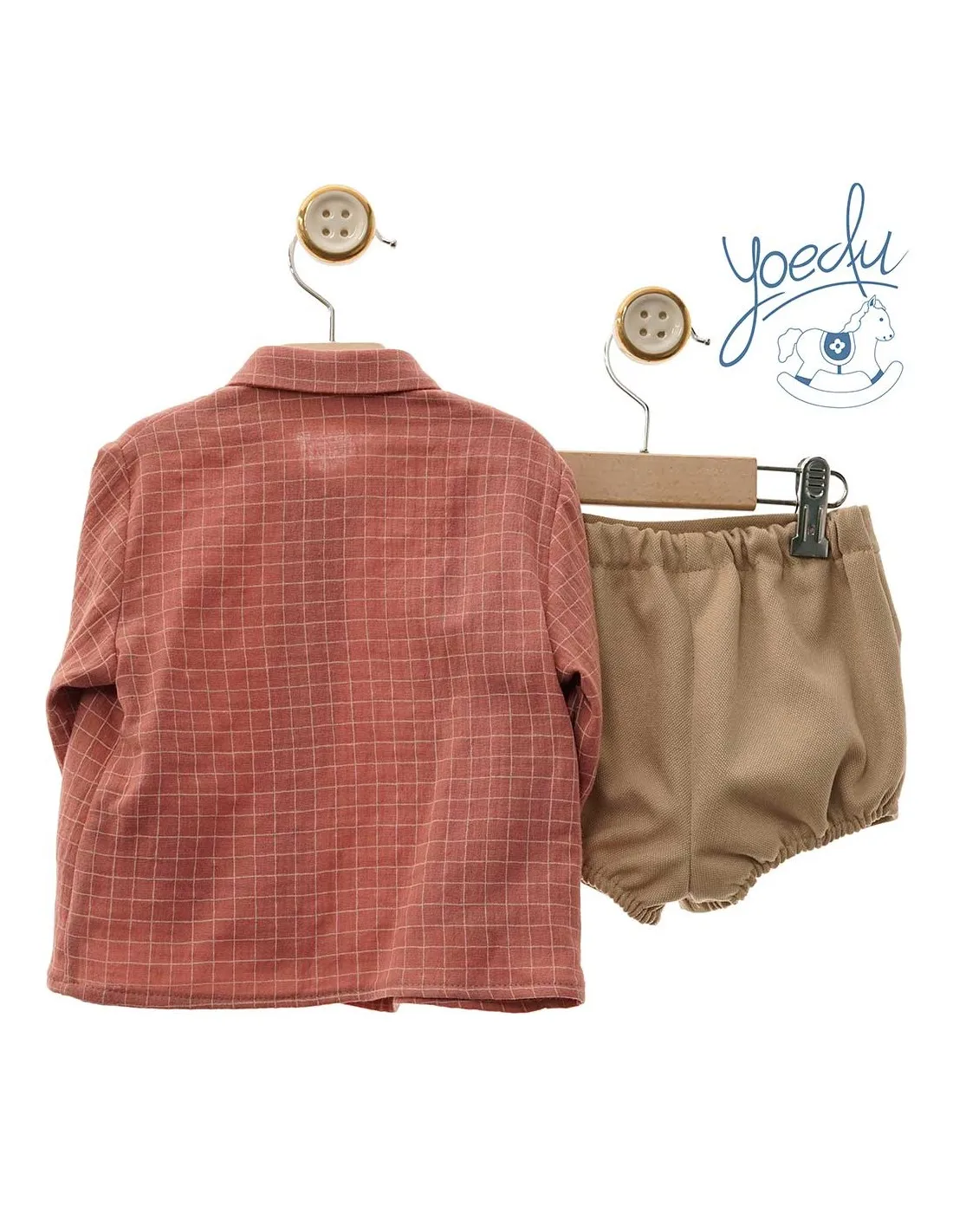 Camisa y Bombacho Bebé Niño Yoedu Familia Daisy