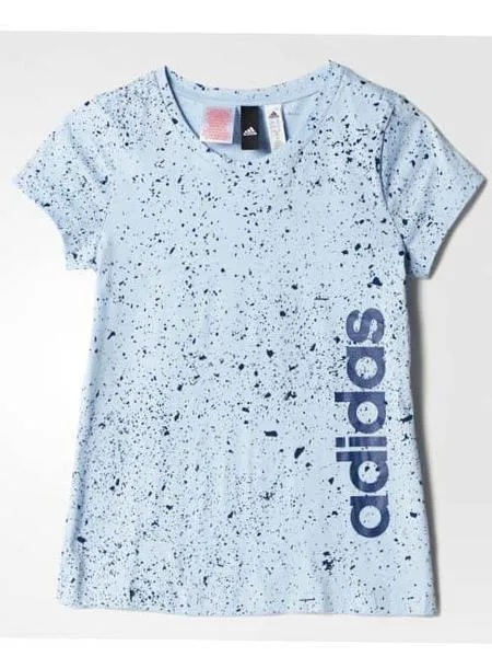 camiseta adidas azul niña