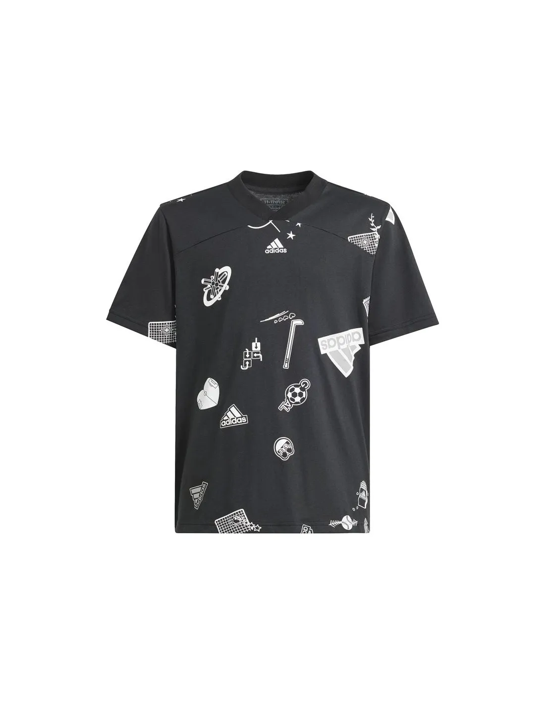 Camiseta adidas Bluv Infantil Negro