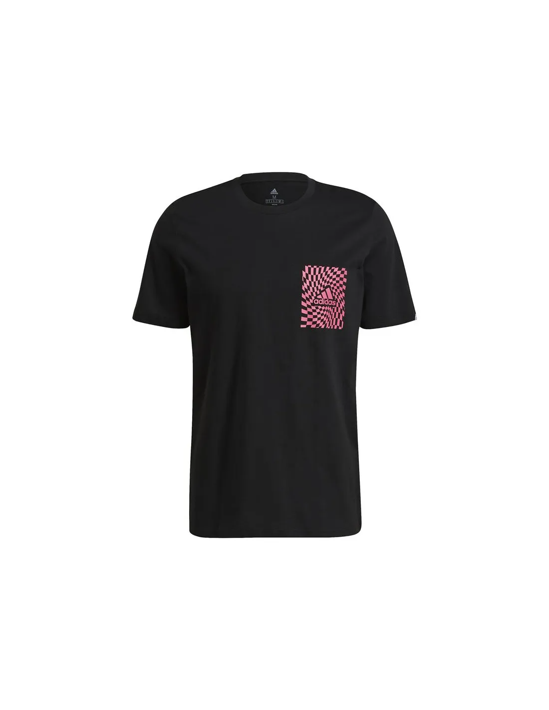 Camiseta adidas Race Flag Front & Back Graphic Negro