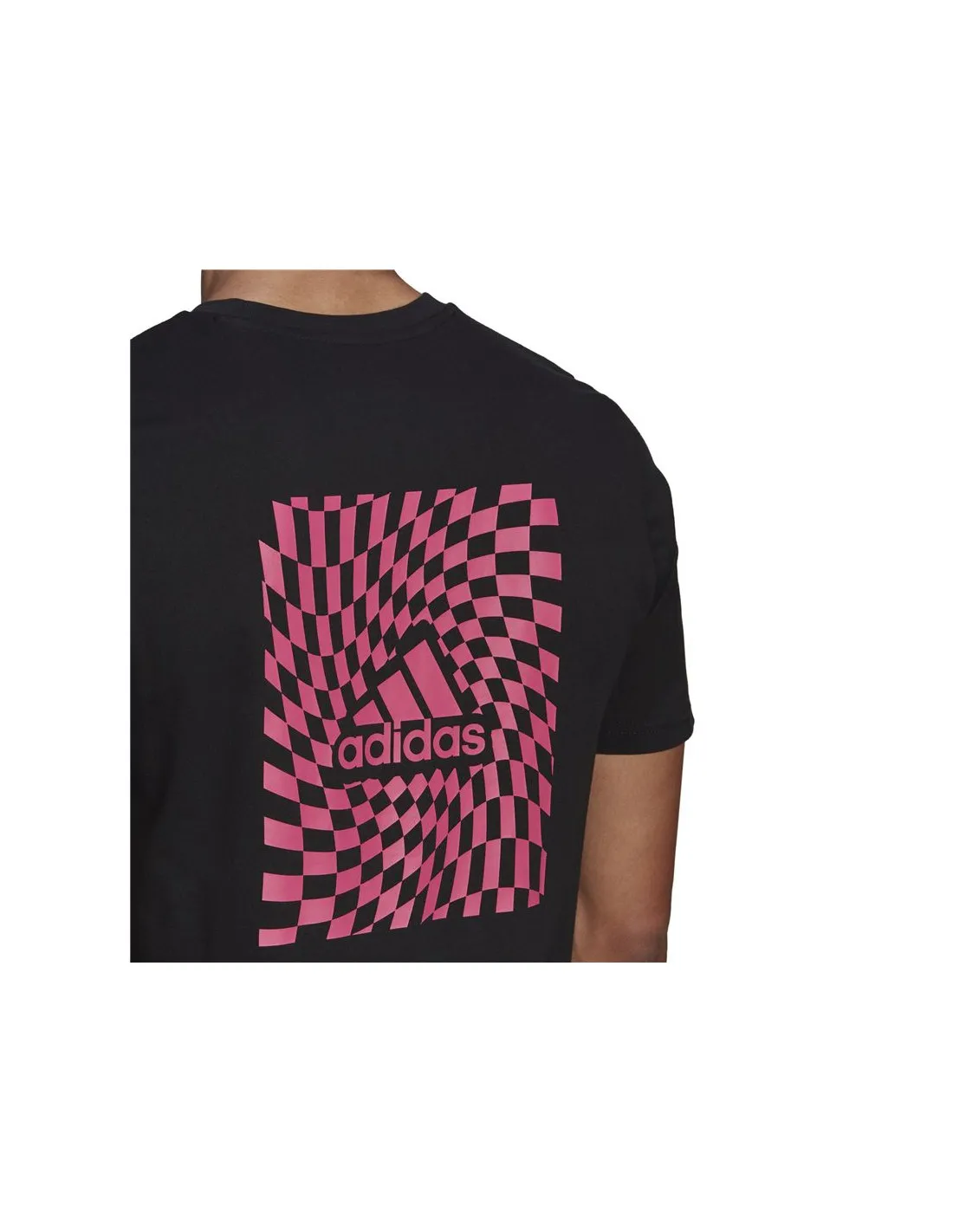 Camiseta adidas Race Flag Front & Back Graphic Negro