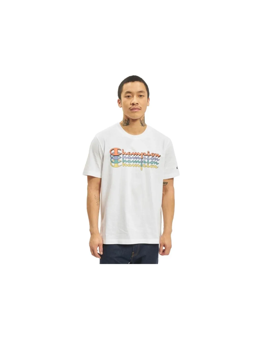 Camiseta Champion Crewneck Hombre White