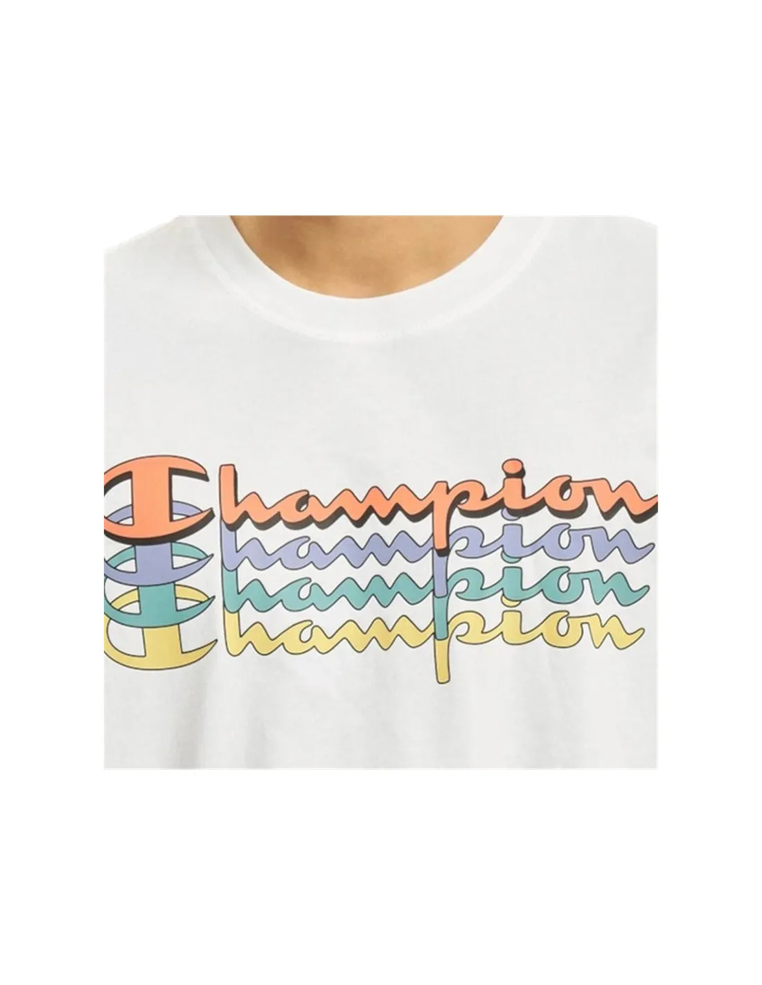 Camiseta Champion Crewneck Hombre White