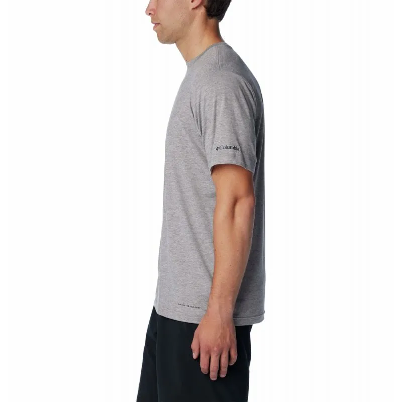 Camiseta Columbia Kwick Hike Graphic SS (Boulder Heather, Tested Tough PDX) Hombre