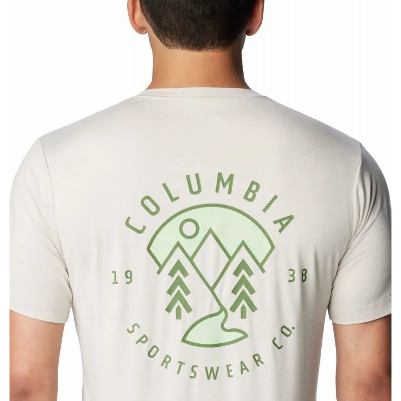 Camiseta Columbia Men's Kwick Hike Back Graphic (Dark Stone, Naturally Boundless)