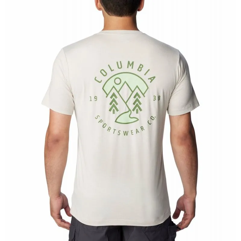 Camiseta Columbia Men's Kwick Hike Back Graphic (Dark Stone, Naturally Boundless)