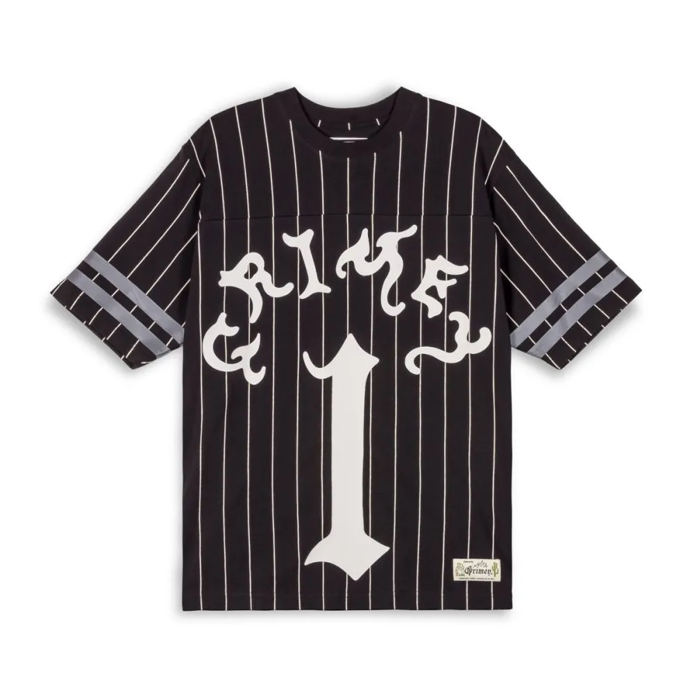 CAMISETA DE FOOTBALL GRIMEY CAUSING PANIC HEAVYWEIGHT  BLACK | SS24