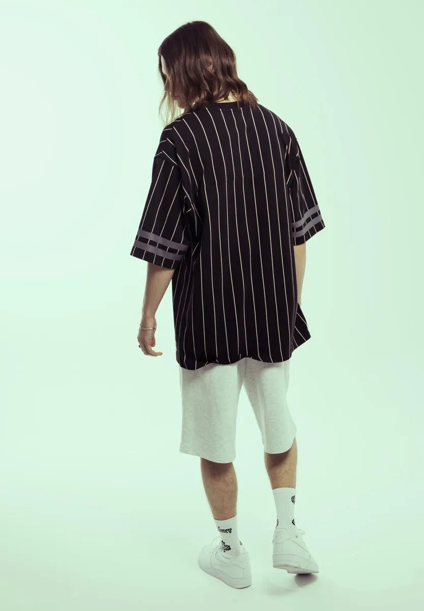 CAMISETA DE FOOTBALL GRIMEY CAUSING PANIC HEAVYWEIGHT  BLACK | SS24