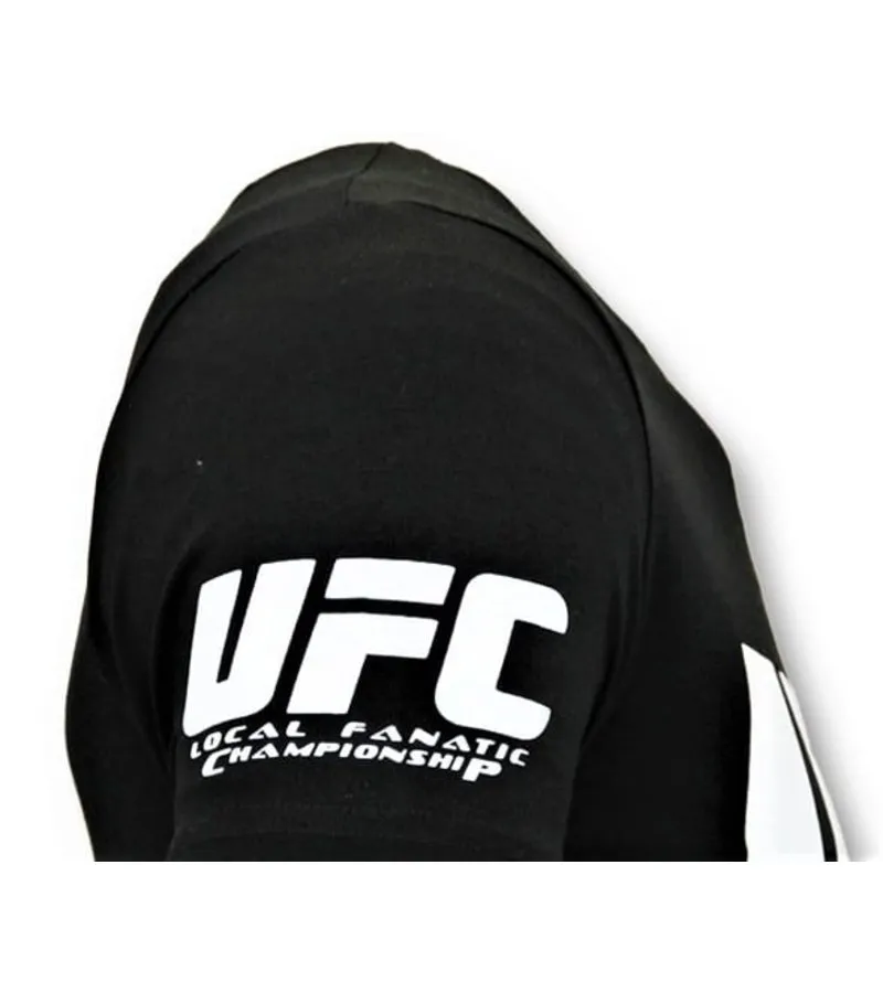CAMISETA DE HOMBRE  UFC CHAMPIONSHIP PRINT  NEGRO