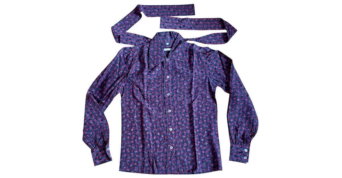 Camiseta de la orilla izquierda de Saint Laurent Multicolor 