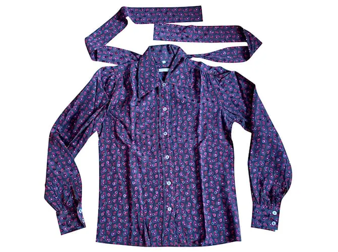 Camiseta de la orilla izquierda de Saint Laurent Multicolor 