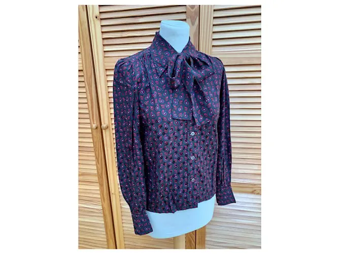 Camiseta de la orilla izquierda de Saint Laurent Multicolor 