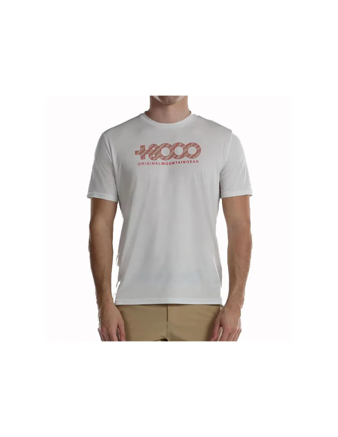 Camiseta de Montaña +8000 Usame Marfil Hombre