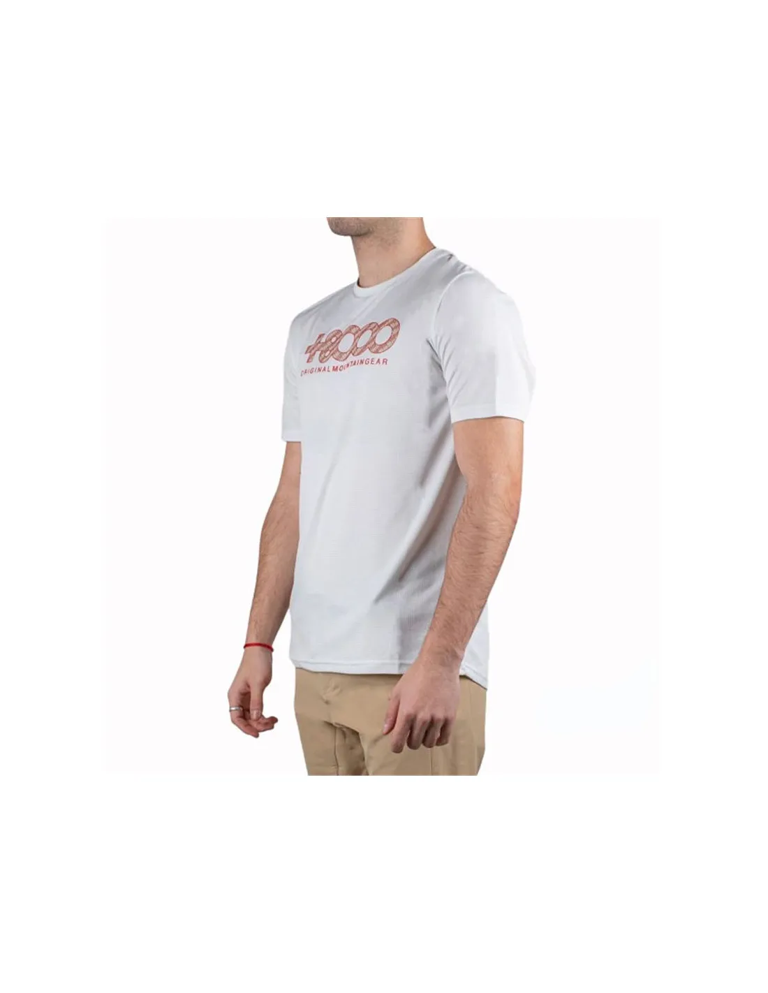 Camiseta de Montaña +8000 Usame Marfil Hombre
