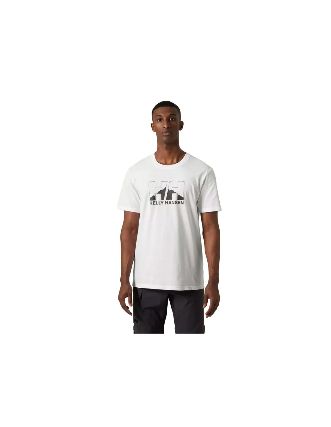 Camiseta de Montaña Helly Hansen Nord Graphic Hombre Blanco