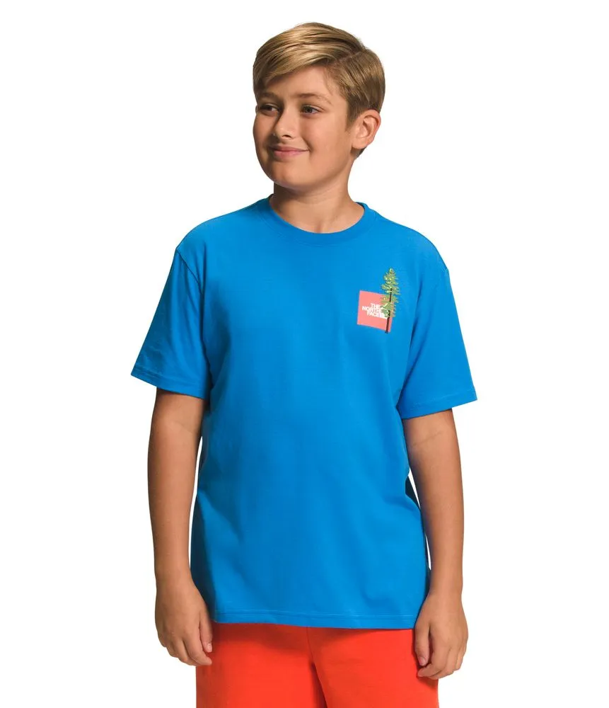 Camiseta Graphic Tee Manga Corta Azul Niño The North Face