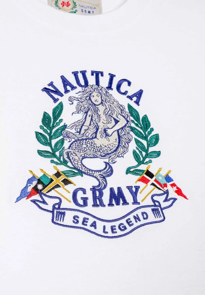 CAMISETA GRIMEY THE SEA LEGEND NAUTICA X GRMY  WHITE | SS24