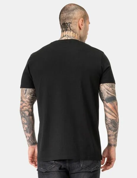 CAMISETA LONSDALE LION TWO TONE  BLACK/RED/WHITE