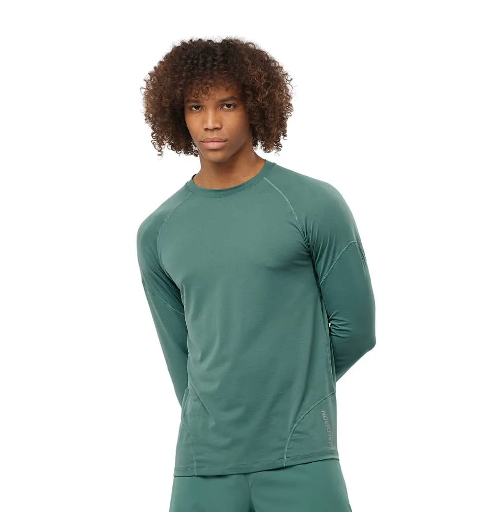 Camiseta M/l Trail_Hombre_SALOMON Cross Run Ls Tee M