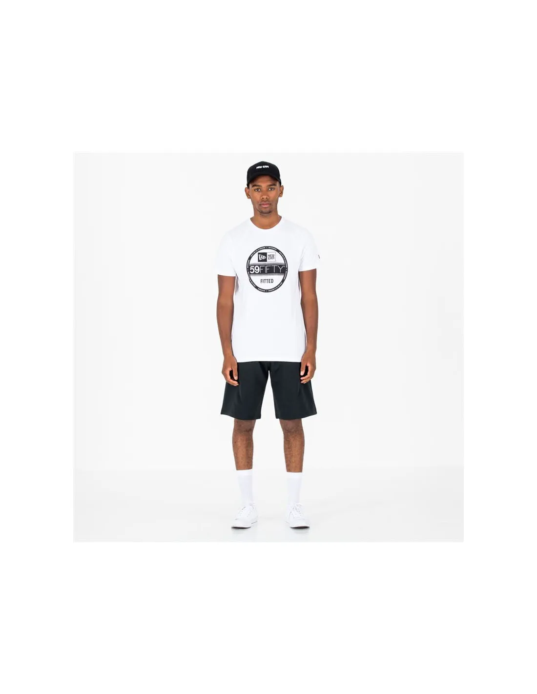 Camiseta New Era Essential Visor Sticker Blanco