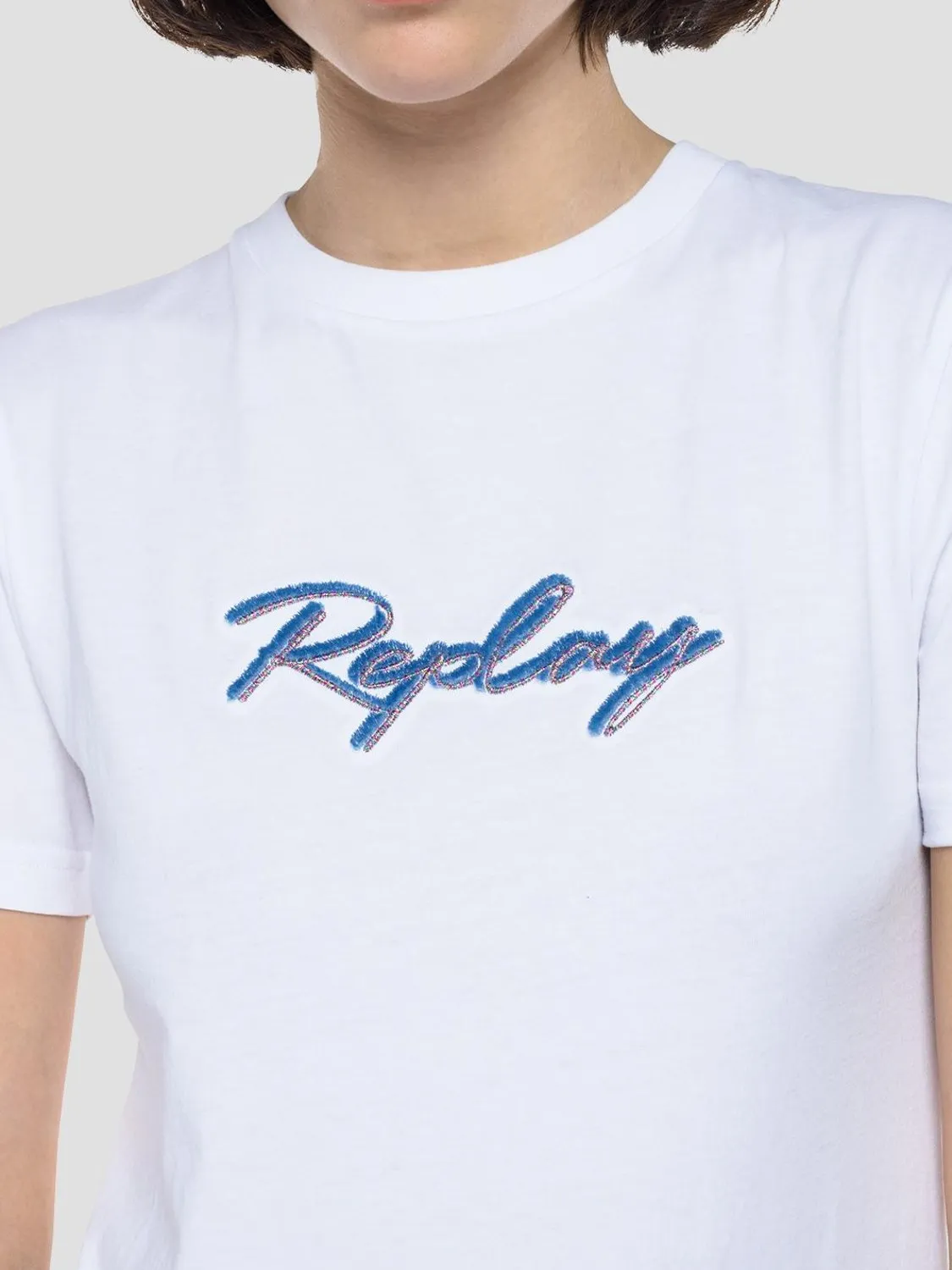 CAMISETA NOMBRE CON PURPURINA REPLAY