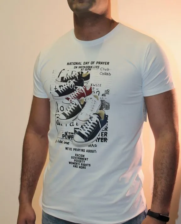 CAMISETA ORIGINAL HOBRE LOWCOSTMANIA 5415 BLANCA