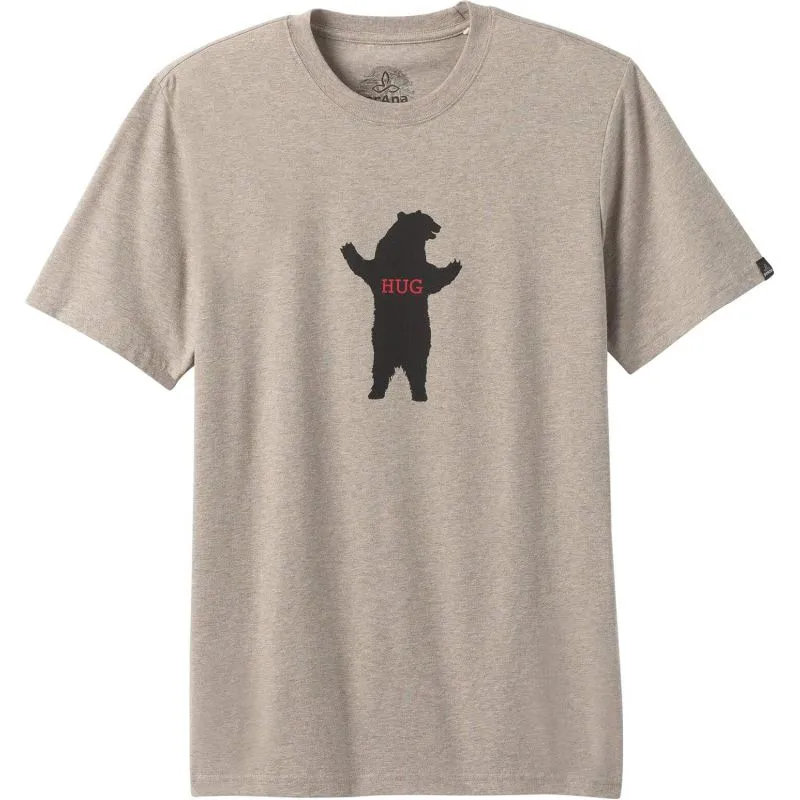 Camiseta Prana Bear Squeeze Journeyman (Dark Khaki Heather) hombre